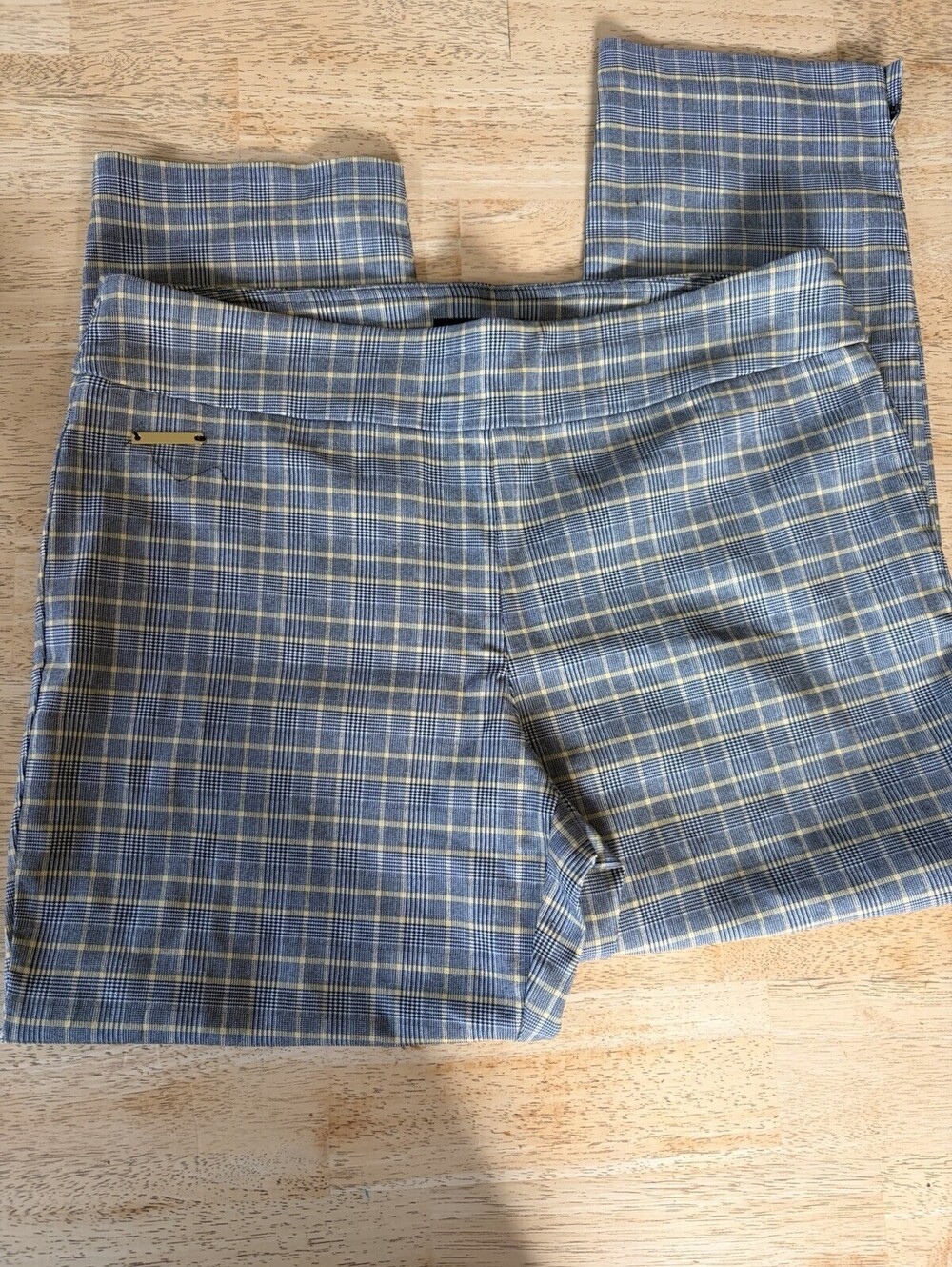 Counterparts Plaid Pants Stretch Waist Pull On Women’s Size 16